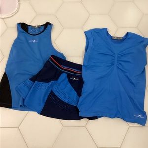 Three piece Stella McCartney tennis outfit